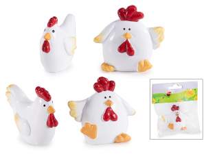 Vente en gros décoration de poule en résine de Pâq