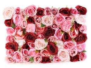 Gros tapis de roses