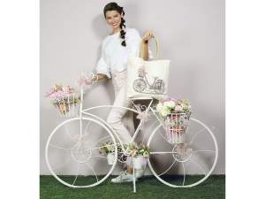 Grossista bicicletta porta fiori metallo