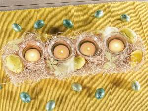 Grossista centro tavola candele uova