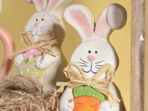 Grossista conigli decorativi ceramica