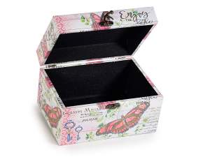 Grossista scatole decori farfalle