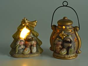 Grossiste crèche en céramique lanterne
