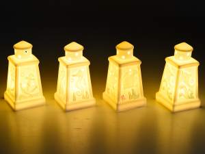 Grossiste lanterne mer ceramique lumiere led
