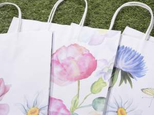 Grossiste sacs papier fleurs