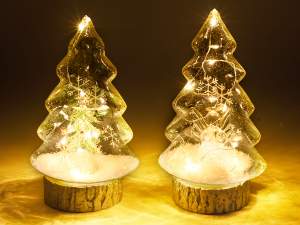 Grossisti alberi Natale vetro luce led