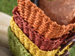 Grossisti cestini fibra intrecciata colorata