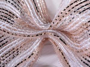 Grossisti nastri rete decorativa rosa argento
