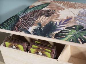 Grossisti scatola tè legno decori Jungle