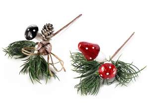 Guirlandes et fleurs de Noël artificielles