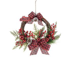 Guirlandes et fleurs de Noël artificielles