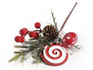 Guirlandes et fleurs de Noël artificielles