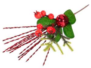 Guirlandes et fleurs de Noël artificielles