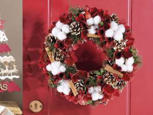 Venta al por mayor coronas y guirnaldas navideñas