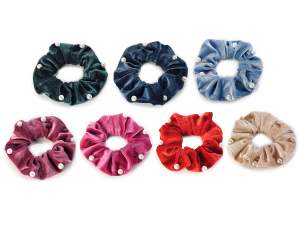 Wholesaler elastic hair velvet beads