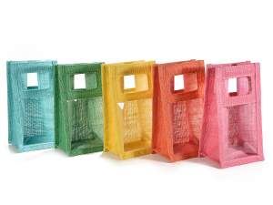 Colored jute handbags wholesalers
