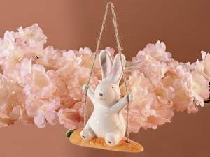 wholesale decorative bunny carrot swing