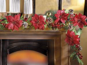 inrgosso festoon garland star Christmas