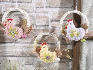 wholesale easter hen wreath