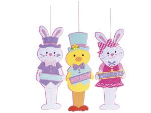 wholesale rabbit chick to hang happy easter