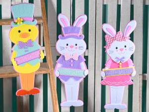 wholesale rabbit chick to hang happy easter