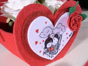 wholesale heart cloth sweet bag