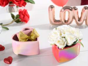 wholesale heart jar candera ceramic