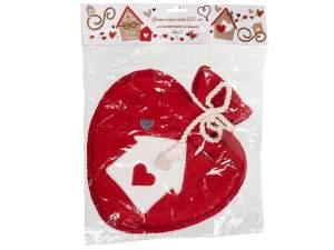 wholesale hot water bottles with embroidered heart