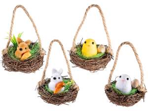 Pascua: huevos decorativos y adornos.