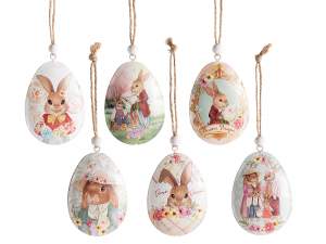 Pascua: huevos decorativos y adornos.