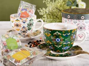Tasse à thé en porcelaine en gros pour tisane