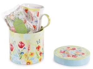 Ingrosso tazza mug fiori e tisana