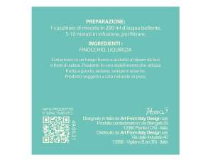 Ingrosso miscele/infusi tisane