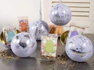Ingrosso tisana pallina natale albero apribile