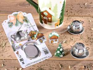 Infusor de té de hierbas al por mayor, té navideño