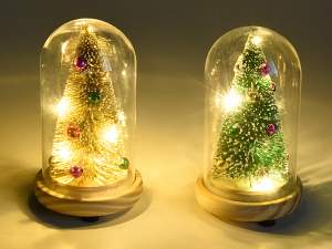 Ingrosso albero Natale luci led campana vetro