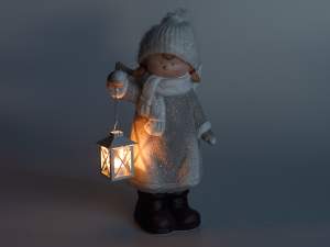 Ingrosso angelo ceramica lanterna porta candela