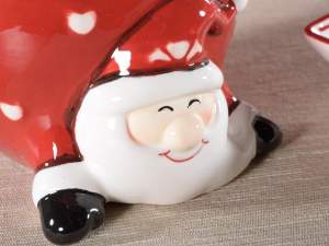 Ingrosso barattolo ceramica Babbo Natale