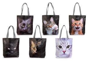 Ingrosso borse shop similpelle design gatto