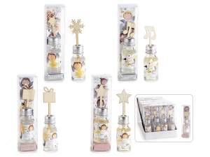 Mini profumatore ambiente 10ml c/stick natalizio in espo 36