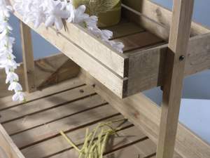 Ingrosso scaffale vetrina legno natural