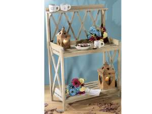 Ingrosso scaffale vetrina legno natural