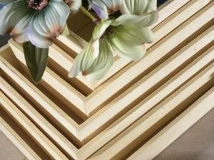 Ingrosso vassoi legno naturale