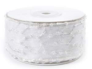 Wholesale embroidered ivory ribbon