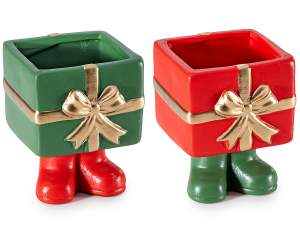 Paquete de regalo de jarrón navideño al por mayor