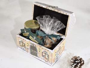 Cajas de madera para casas navideñas al por mayor
