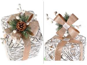 Paquetes de regalo navideños al por mayor con luce