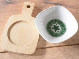 Tablas de cortar y cuencos de tapas navideños al p