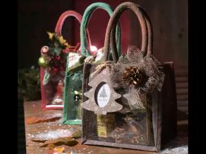 Jute bag with transparent window