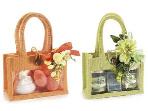 Wholesale jute bags with transparent window